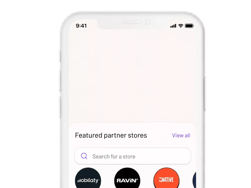 Lucid app showing your card and spending